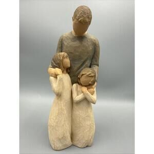 Willow Tree “My Girls” Fatherhood Figurine 2009- Susan Lordi Father's Day GIft